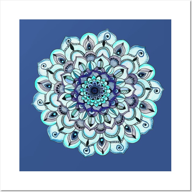 Tide Meets Shore - Mandala Wall Art by tangerinetane